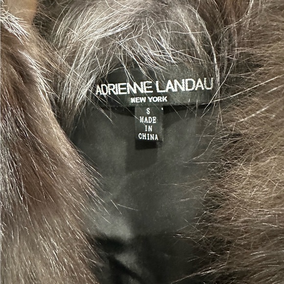 Authentic ADRIENNE LANDAU real FOX fur Vest size S - Picture 6 of 6